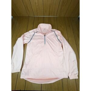 Kate Lord Performance Pink Quarter Zip Pullover Jacket Athletic Women's M